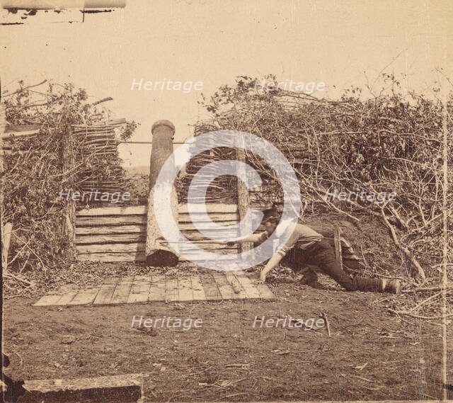 Quaker Gun, Centreville, Virginia, March 1862. Creator: George N. Barnard.