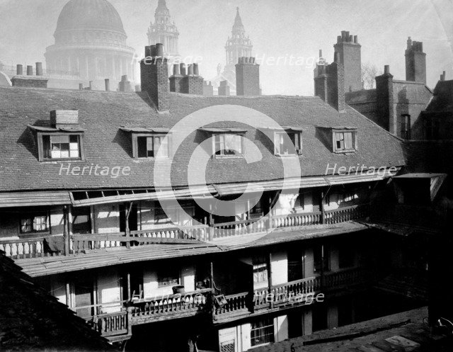 The Oxford Arms, Warwick Lane, City of London, 1875. Artist: Unknown