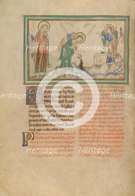 The Third Vessel: The Rivers Turn to Blood; Dyson Perrins Apocalypse, about 1255-1260. Creator: Unknown.