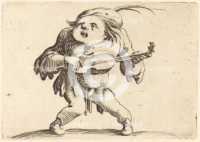 The Guitar Player, c. 1622. Creator: Jacques Callot.