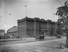 State armory, Cambridge, Mass., between 1900 and 1920. Creator: Unknown.