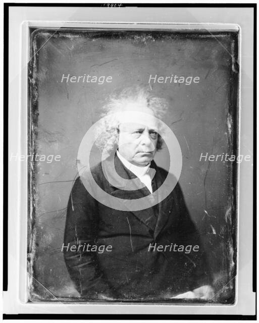 John Francis, half-length portrait, three-quarters to the right, between 1844 and 1860. Creator: Mathew Brady.