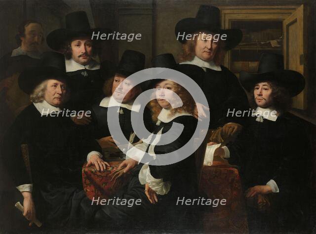 Six Regents and the Beadle of the Nieuwezijds Institute for the Outdoor Relief of the Poor, Amsterda Creator: Ferdinand Bol.