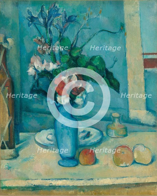 The Blue Vase (Le Vase Bleu). Artist: Cézanne, Paul (1839-1906)