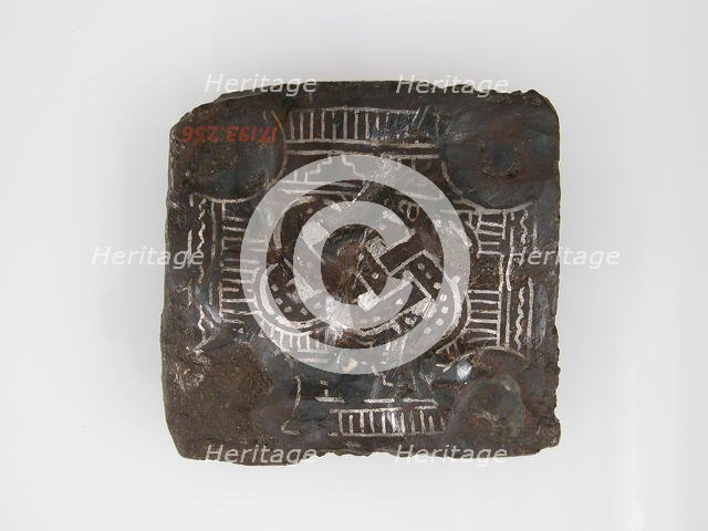 Backplate of a Belt Buckle, Frankish, 6th-7th century. Creator: Unknown.