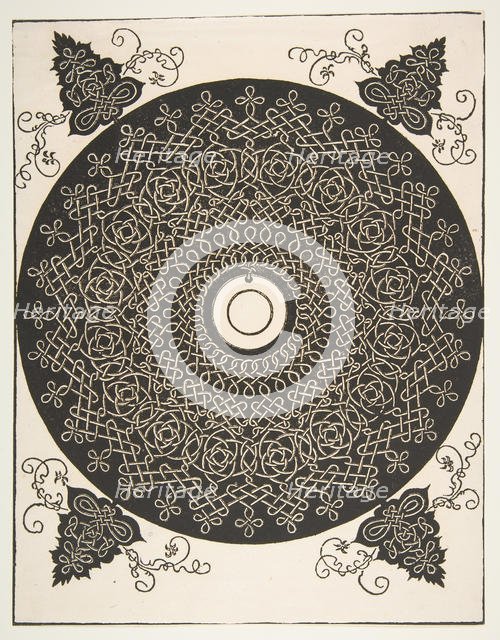 'The Fourth Knot'. Interlaced Roundel with a Round Medallion in its Center, 1521 before. Creator: Albrecht Durer.