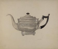 Teapot, c. 1938. Creator: J. J. Neill.