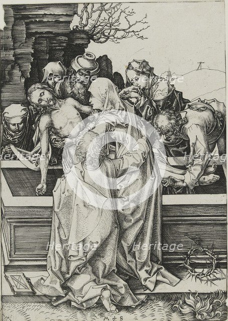 The Entombment, late 15th century. Artist: Martin Schongauer.