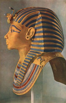 Tutankhamen's Death Mask, 1323 BC, (c1910-1935). Artist: Unknown.