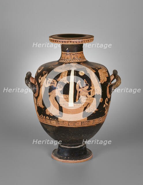 Hydria (Water Jar), 360-350 BCE. Creator: Iliupersis Painter.