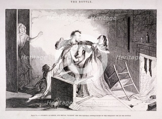 'The Bottle', 1847. Artist: George Cruikshank