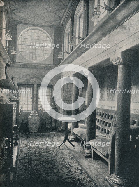 Marble Hall at No 1 Holland Park, 1898. Artist: Philip Webb Artist: Unknown