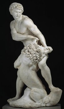 Samson and the Lion, 1604/07. Creator: Cristoforo Stati.