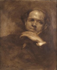 Portrait of the cellist and composer Pablo Casals (1876-1973), 1903. Creator: Carrière, Eugène (1849-1906).