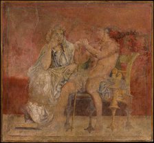 Wall painting from Room H of the Villa of P. Fannius Synistor at Boscoreale, ca. 50-40 B.C. Creator: Unknown.