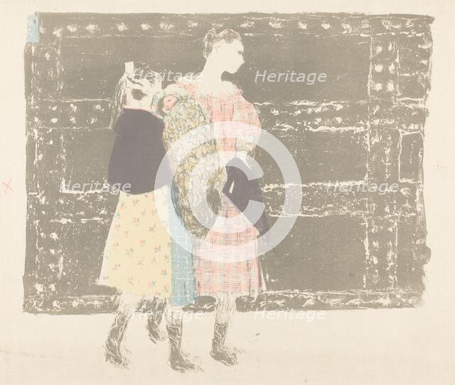 On the "Pont de l'Europe", 1897/1898 (published 1899). Creator: Edouard Vuillard.