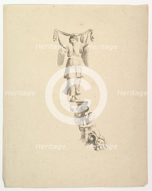 Statue of an Angel. Creator: Claude Mellan.