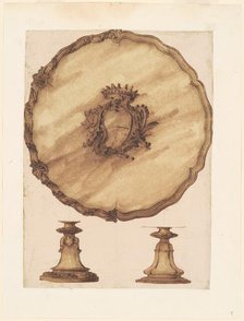 A Salver and an Openwork Base, 1755/1760. Creator: Luigi Valadier.