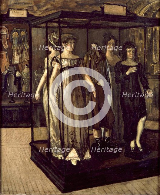 Shop Windows. Artist: Solana, José (1886-1945)