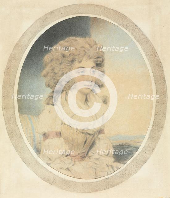 Seated Young Lady Facing Right. Creator: John Downman (British, 1750-1824).