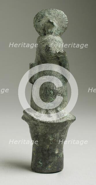 Staff Terminal with the God Ichneumon, Probably Ptolemaic Period (332-30 BCE). Creator: Unknown.