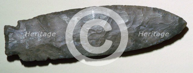 Archaic North American Indian spear point. Artist: Unknown