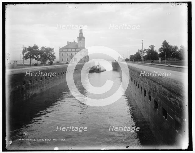 Weitzle i.e. Weitzel Lock, Sault Ste. Marie, between 1890 and 1899. Creator: Unknown.