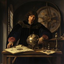 AI IMAGE - Portrait of Nicolaus Copernicus, early 16th century, (2023). Creator: Heritage Images.