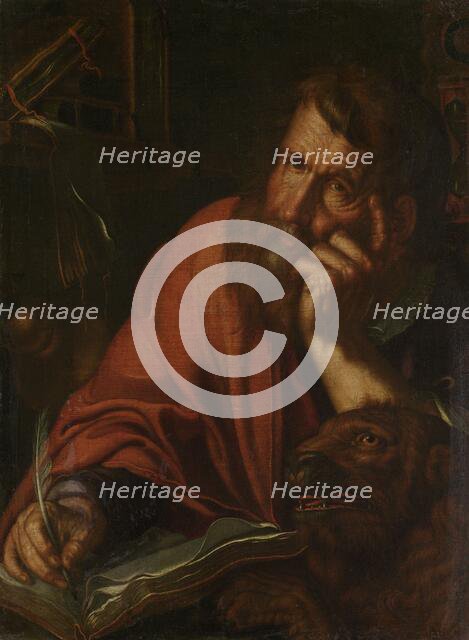 The Evangelist Saint Mark, 1610-1615. Creator: Joachim Anthonisz Wtewael.