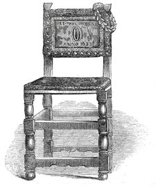 Rubens' Chair, at Antwerp, 1845. Creator: Unknown.