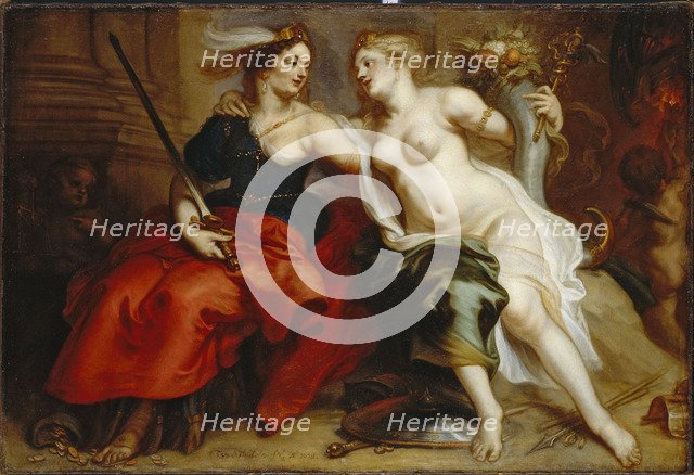 Allegory of Justice and Peace. Artist: Thulden, Theodoor, van (1606-1669)