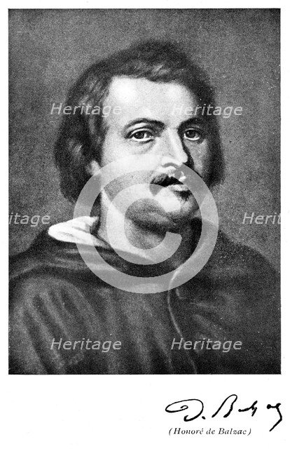 Honore de Balzac (1799-1850), French novelist and literary critic. Artist: Unknown