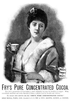 Advertisement for Fry’s Pure Concentrated Cocoa, 1890. Creator: Unknown.