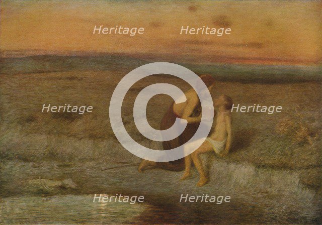 'Hagar and Ishmael', c19th century. Artist: Edward Stott.