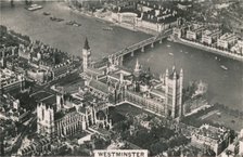 Aerial view of Westminster, 1939. Artist: Unknown