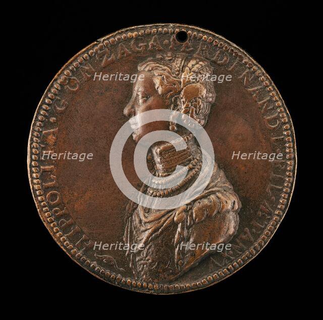 Ippolita di Ferdinando Gonzaga, 1535-1563 [obverse]. Creator: Leone Leoni.
