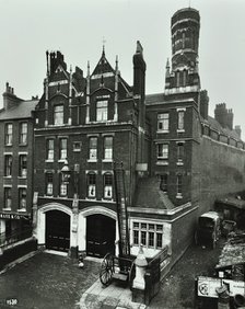 Kentish Town Fire Station, No 3a Fortress Walk, St Pancras, London, 1903. Artist: Unknown.