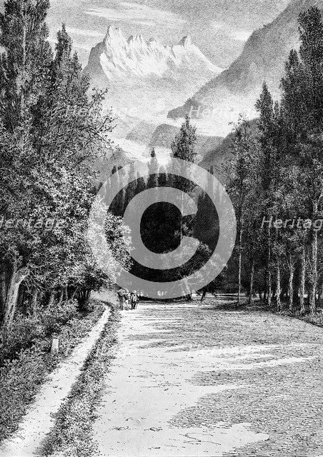 'The Dent du Midi from the Valley of the Rhone', 1900. Artist: Unknown