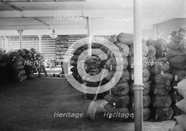 China - Beans at Dalny, between c1910 and c1915. Creator: Bain News Service.