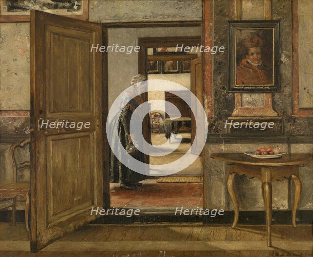 Interior of the Terninck Institution in Antwerp, 1884. Creator: Henri Jean Augustin de Braekeleer.