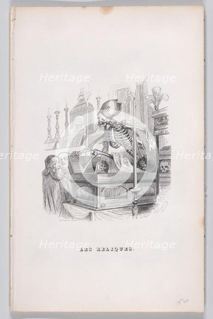 The Relics from The Complete Works of Béranger, 1836. Creator: Louis-Henri Brevière.