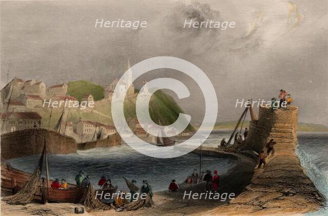 Macduff near Banff - View from East Side of Harbour, c1840. Creator: Unknown.