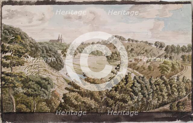 St Machar's Cathedral from the West, 1827-1829. Creator: Alexander Seton.