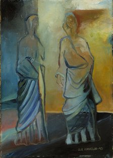 Two Apostles, 1943. Creator: Ole Kandelin.