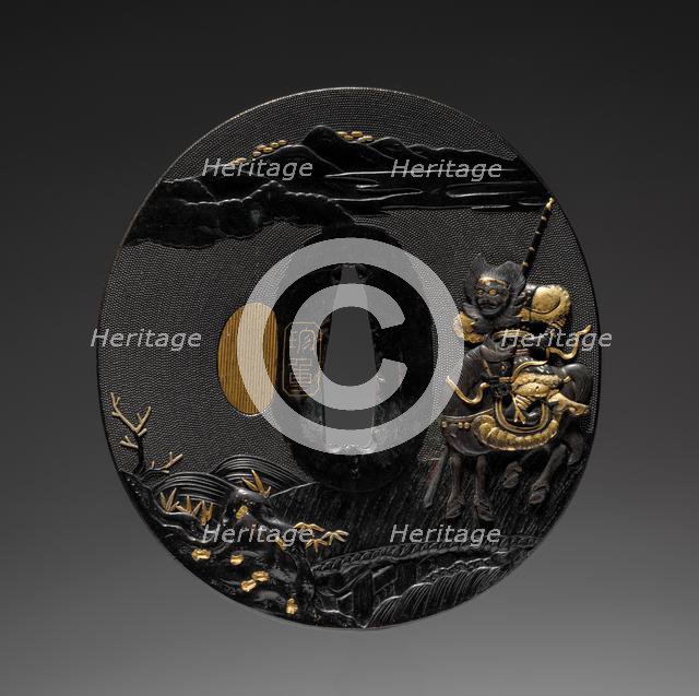 Sword Guard, mid 19th century. Creator: Yoshishige (Japanese).