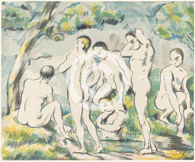 The Bathers (Small Plate), 1897. Creator: Paul Cezanne.