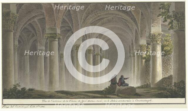 Interior in Constantinople, 1814. Creator: Michel Francois Preaulx.