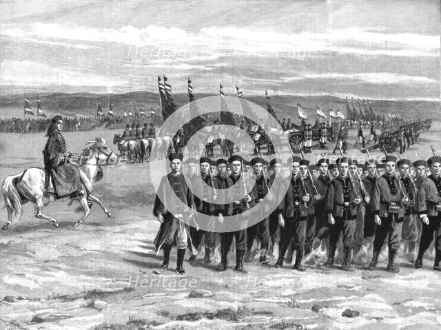 'The Chinese Army; Review of Troops in new uniforms recently adopted by Government, 1891. Creator: Unknown.