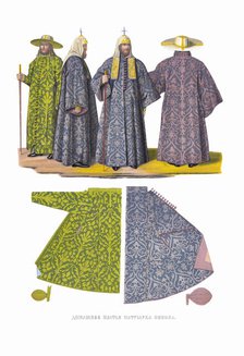 Patriarch Nikon's Robes. From the Antiquities of the Russian State, 1849-1853. Creator: Solntsev, Fyodor Grigoryevich (1801-1892).