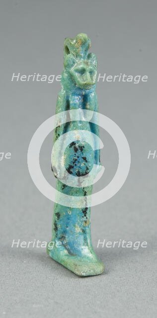 Amulet of the Goddess Sekhmet, Egypt, New Kingdom-Third Intermediate Period (abt 1050-664 BCE). Creator: Unknown.